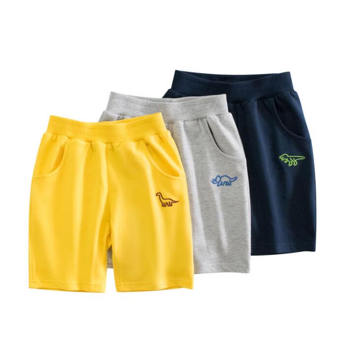 子供服★ハーフパンツ★ボトムス★韓国風子供服★キッズ男の子★ダイナソー★3色★90-140CM