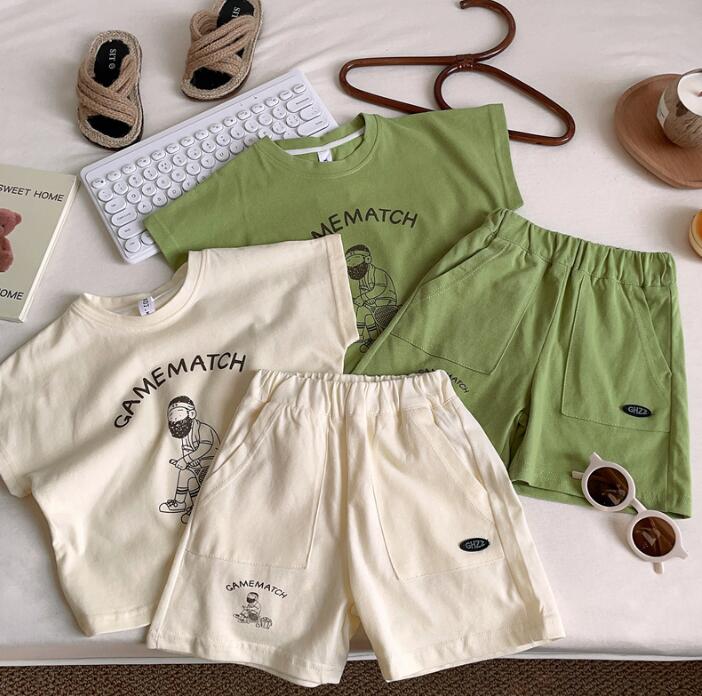 子供服★トップス+パンツ★セットアップ★韓国風子供服★キッズ★男女兼用★2色★90-140CM