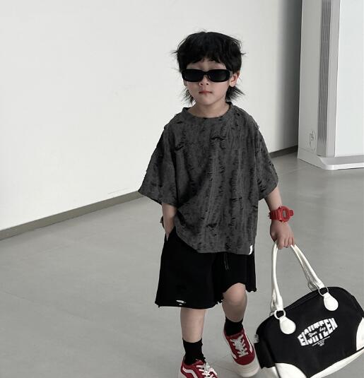 子供服★トップス★素敵なデザイン★半袖★韓国風子供服★キッズ男の子★格好いい★90-140CM
