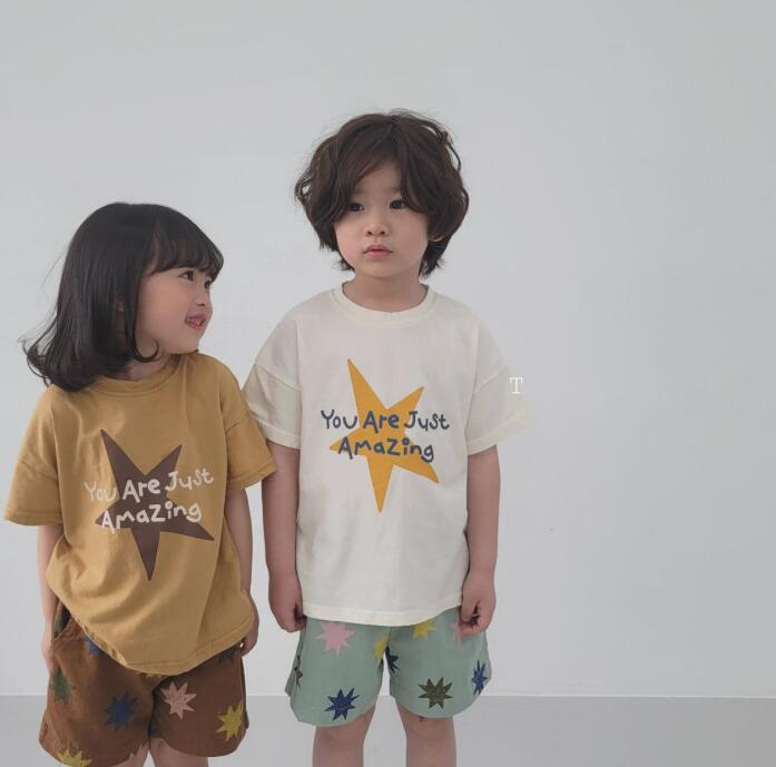子供服★トップス★Tシャツ★半袖★韓国風子供服★キッズ★男女兼用★2色★80-130CM