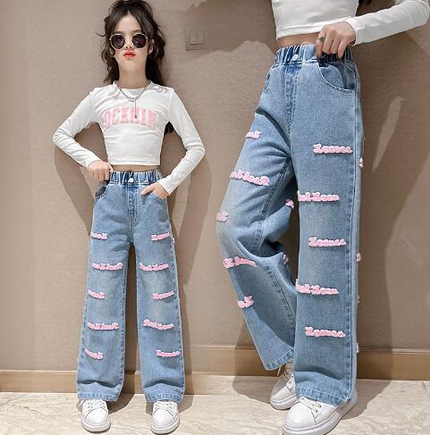 2023新品★子供服★デニムズボン★120-170cm★