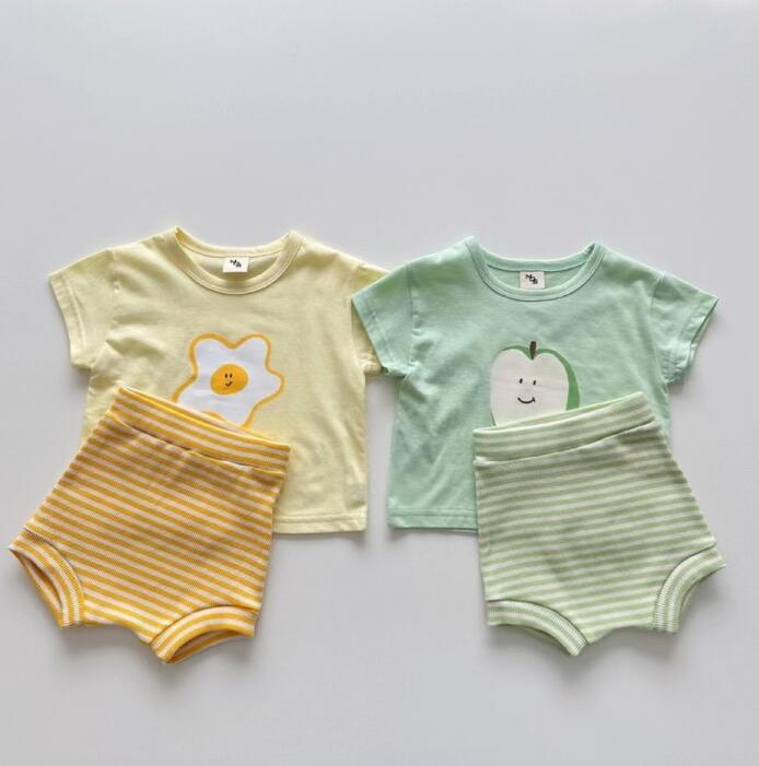 2023★春夏新作★韓国風子供服★トップス+ズボン2セット★2色73-100CM