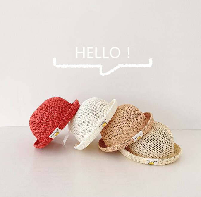 子供用★帽子★麦わら帽子★ベビー★日焼け防止★可愛い★7色