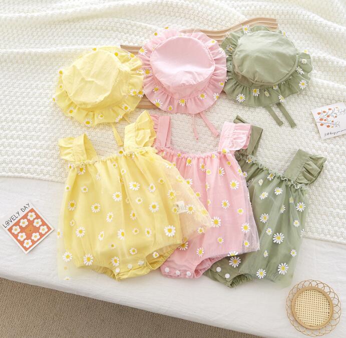 子供服★ロンパース+帽子★連体服★韓国風子供服★ベビー★可愛い★3色★66-90CM