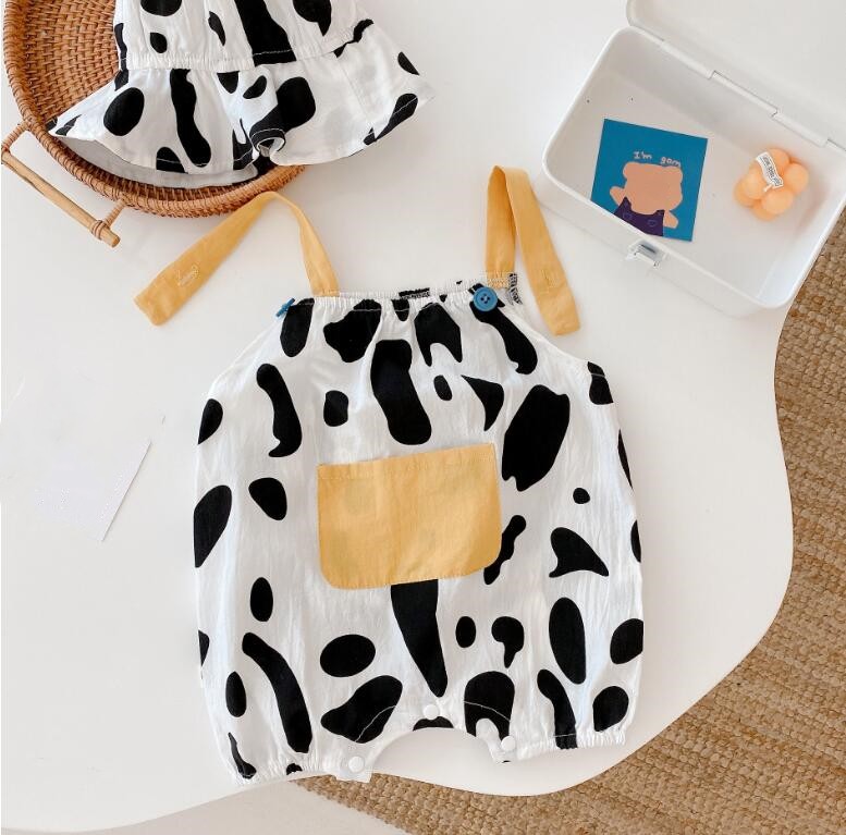 2023★春夏新作★韓国風ベビー服★サロペット+帽子★66-90CM