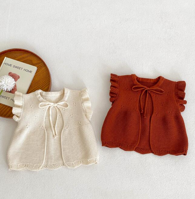 子供服★カーディガン★ベスト★韓国風子供服★ベビー★ニット★2色★66-100CM