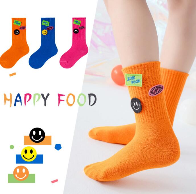 靴下★子供靴下★ソックス★ベビー用★キッズ用★可愛い★笑顔★多色★M-XL