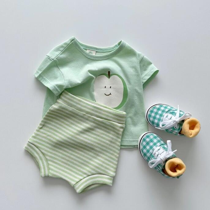 2023夏★子供服　トップス+ズボン　セットアップ★73-120cm★2色