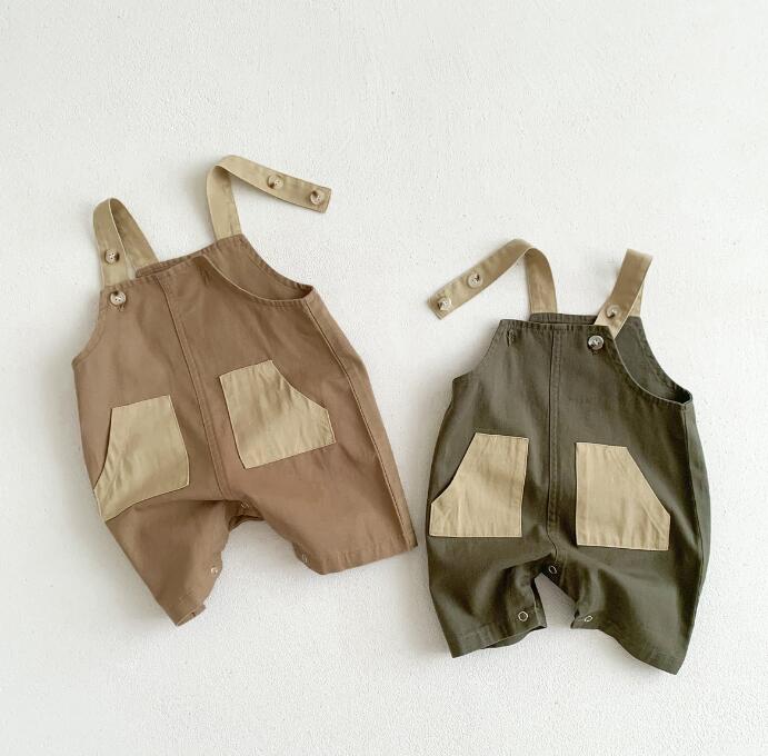 子供服★サロペット★連体服★韓国風子供服★ベビー★袖なし★2色★66-90CM