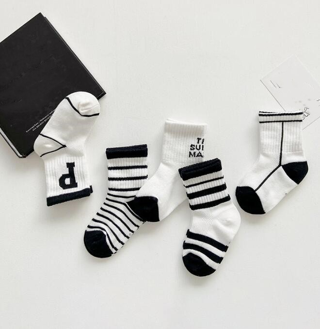 2023★春夏新作★子供靴下★ソックス★ストッキング★1セット=5足★S-XL