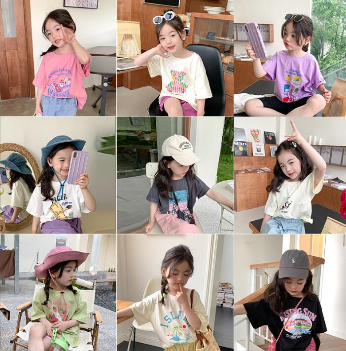 2023★春夏新作★韓国風子供服★Tシャツ★9色90-150CM