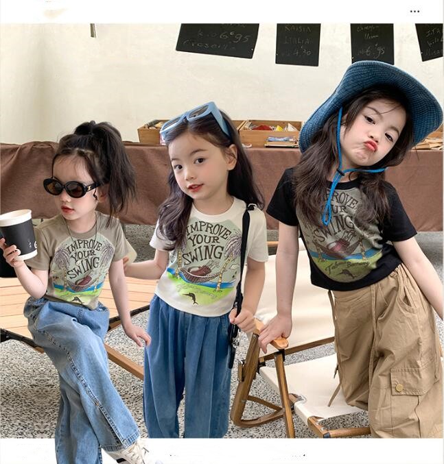 2023★春夏新作★韓国風子供服★Tシャツ★3色90-150CM