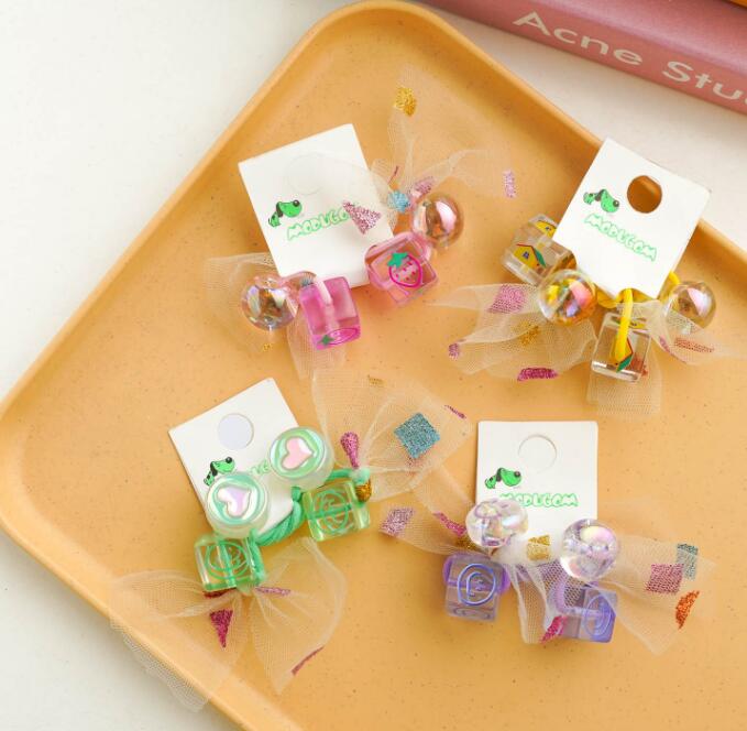 子供用★ヘアゴム★髪飾り★まとめ髪用★ヘアアクセサリー★2枚入り★可愛い★多色