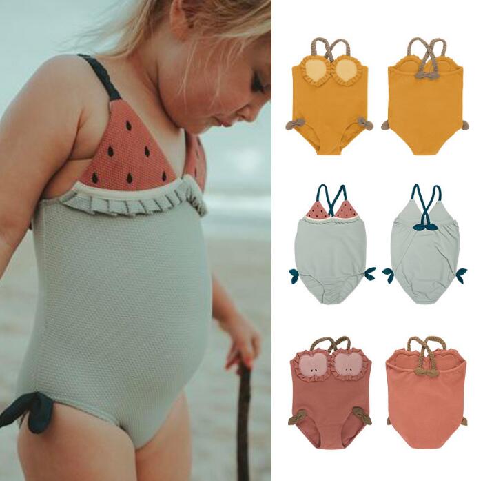 子供服★水着+帽子★韓国風子供服★キッズ女の子★砂浜★可愛い★3色★80-130CM