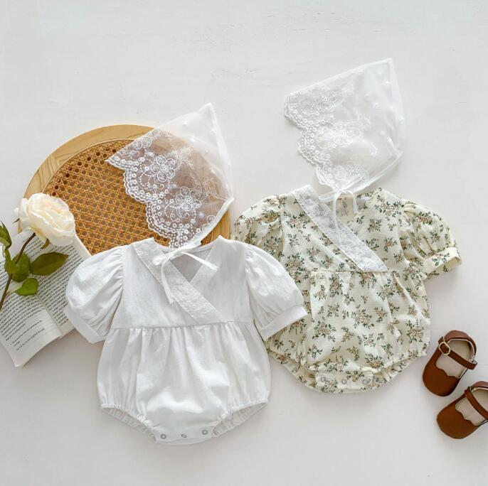 子供服★ロンパース+帽子★連体服★韓国風子供服★ベビー★可愛い★2色★66-100CM