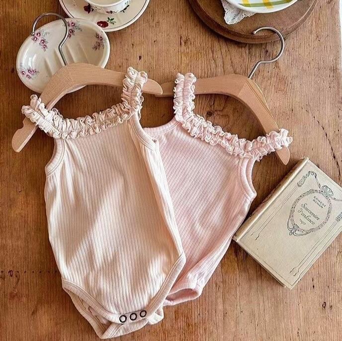 子供服★ロンパース★連体服★可愛い★韓国風子供服★ベビー★袖なし★2色★66-90CM