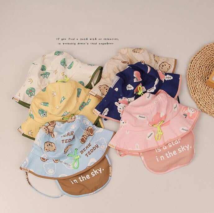 子供用★帽子★バケットハット★キッズ★男女兼用★日焼け防止★可愛い★6色