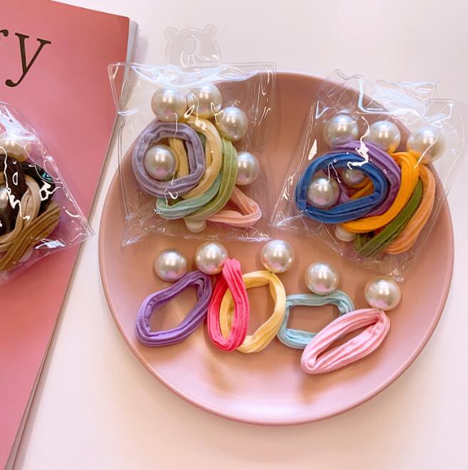 髪飾り★まとめ髪用★ヘアアクセサリー★子供用★キッズ女の子★ヘアゴム★5枚入り★多色