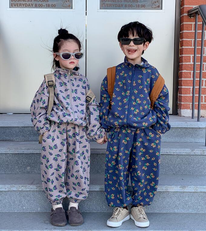 2023秋新品m★子供服　トップス+ズボン　セット★90-150cm★2色