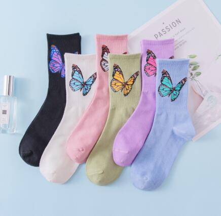 レディース★靴下★蝶々柄★女性用靴下*大人用靴下★ソックス★多色
