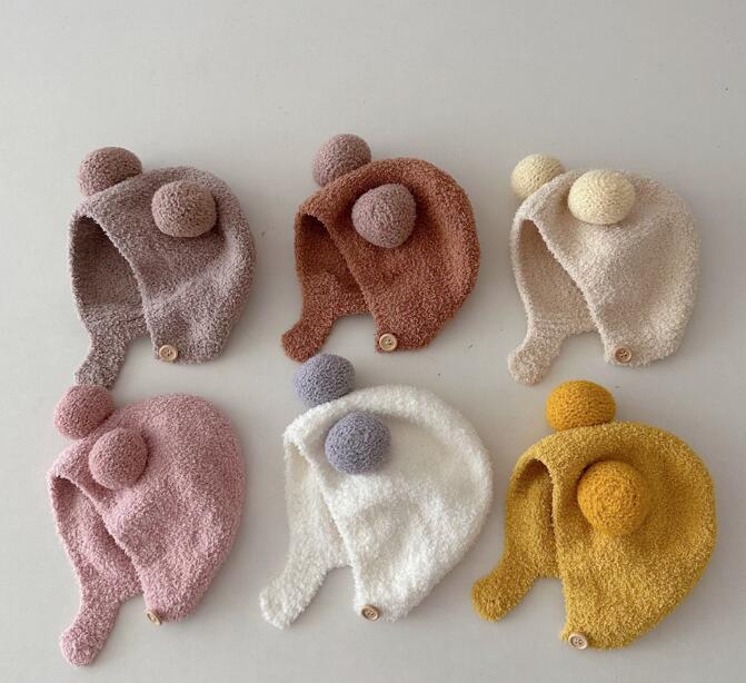 2023秋新品★子供用★ボアハット　帽子★7色選べ