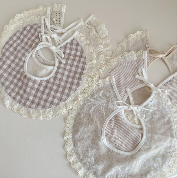 2023★涎掛け★食事用エプロン★前掛け★食事用ビブ★ベビー用★6色