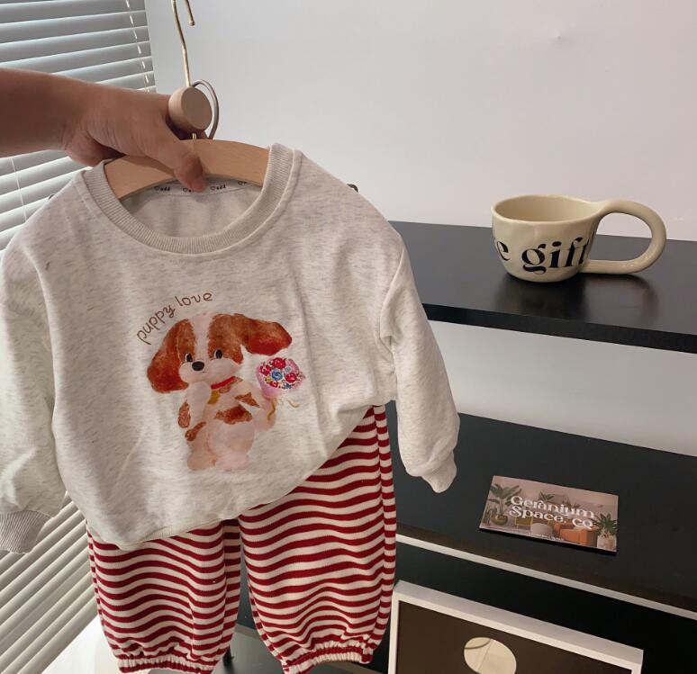 2023秋新作★子供服　トップス+ズボン　セット★90-130cm★4色