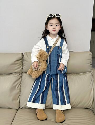 2023新品★子供服　シャツ&サロペット分けて販売★90-140cm★