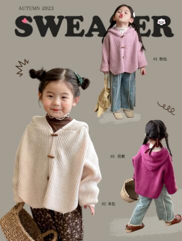 2023秋冬新品★子供服　カーディガン★90-140cm★3色