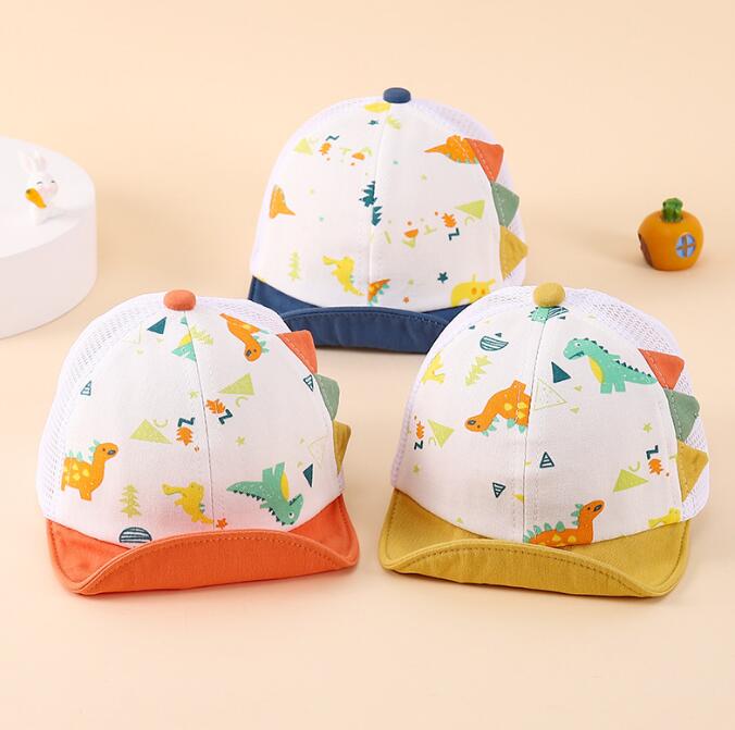 子供用★帽子★キャップ★ベビー★野球帽★韓国風★日焼け防止★ダイナソー★可愛い★4色