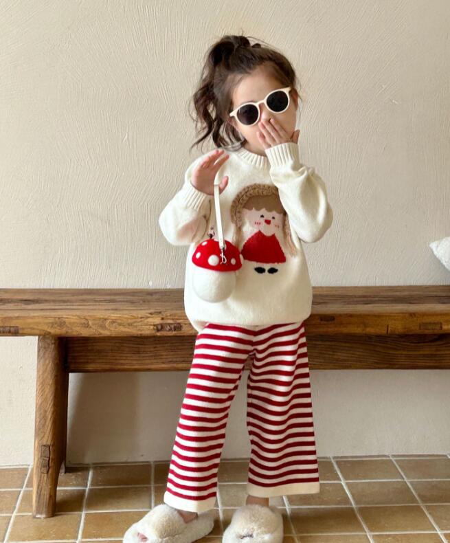 2023秋新品★子供服　セーター+ズボン　セット★90-140cm★