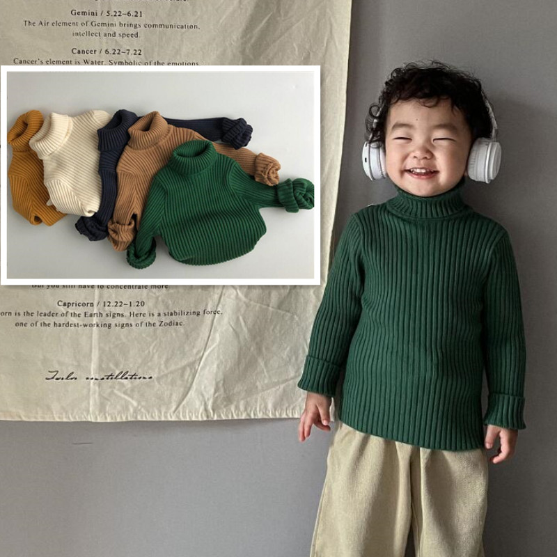 子供服★トップス★ニット★セーター★無地★韓国風子供服★キッズ★男女兼用★5色★80-140CM