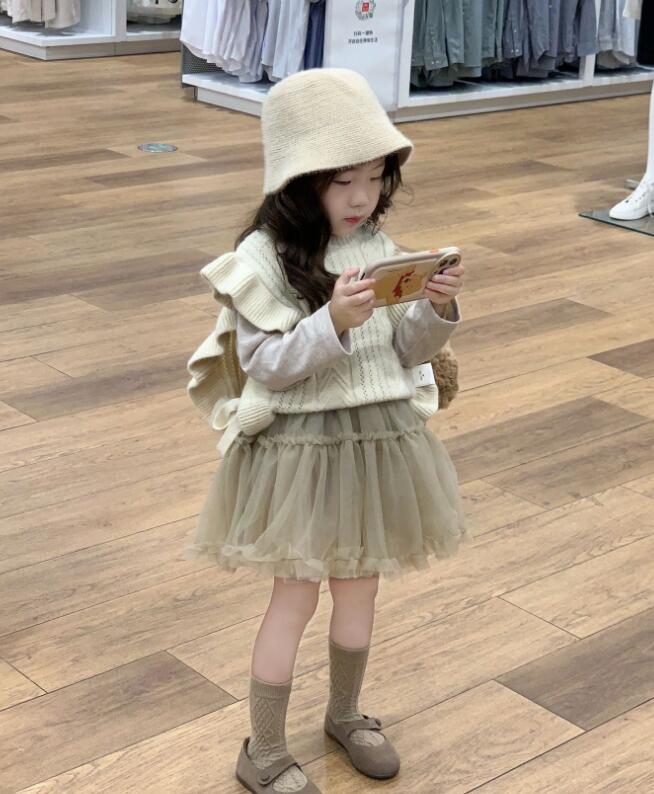 2023秋新品★子供服　トップス&ニットベスト&スカート★90-140cm★
