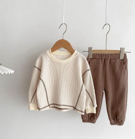 「2023秋」子供服★トップス+ズボン★セットアップ★韓国風子供服★ベビー★66-100CM