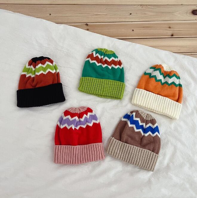 「2023秋冬」子供用★帽子★キッズ★ベビー★韓国風★ニット帽子★男女兼用★毛糸★5色