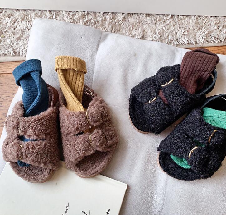 2023冬新入荷★子供靴★シューズ★ボア単靴　タグ23-32★2色