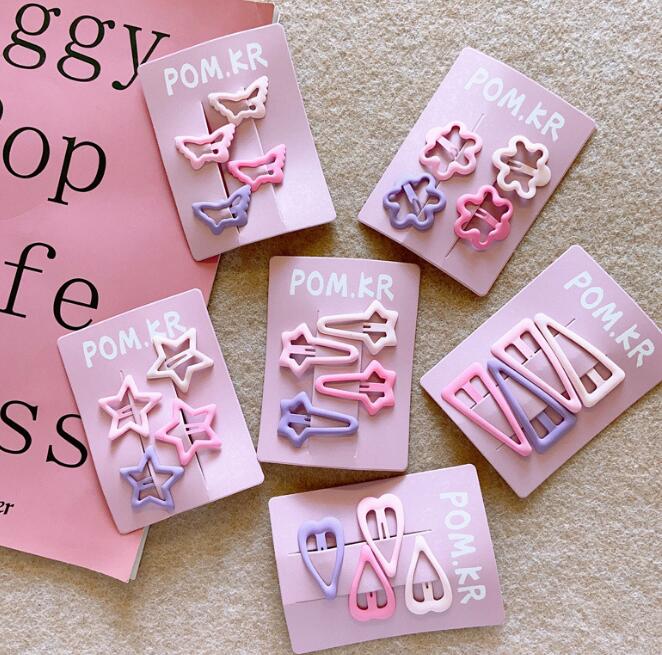 髪飾り★まとめ髪用★ヘアアクセサリー★子供用★キッズ★ヘアピン★4枚入り★可愛い★多色