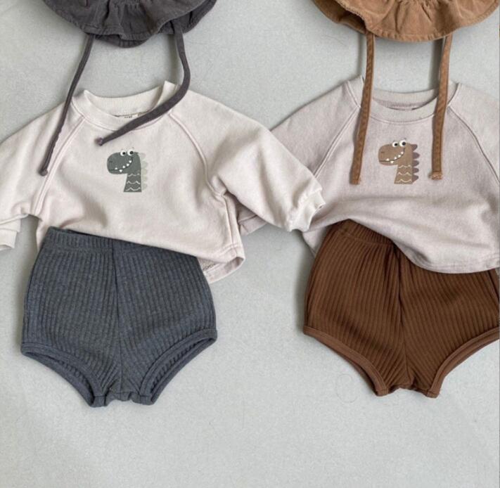 2023★春秋新作★韓国風ベビー服★トップス+ズボン2セット★2色73-100CM