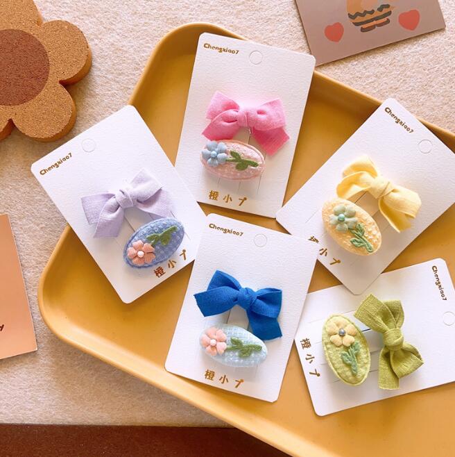 髪飾り★まとめ髪用★ヘアアクセサリー★子供用★キッズ★ヘアピン★2枚入り★可愛い★多色