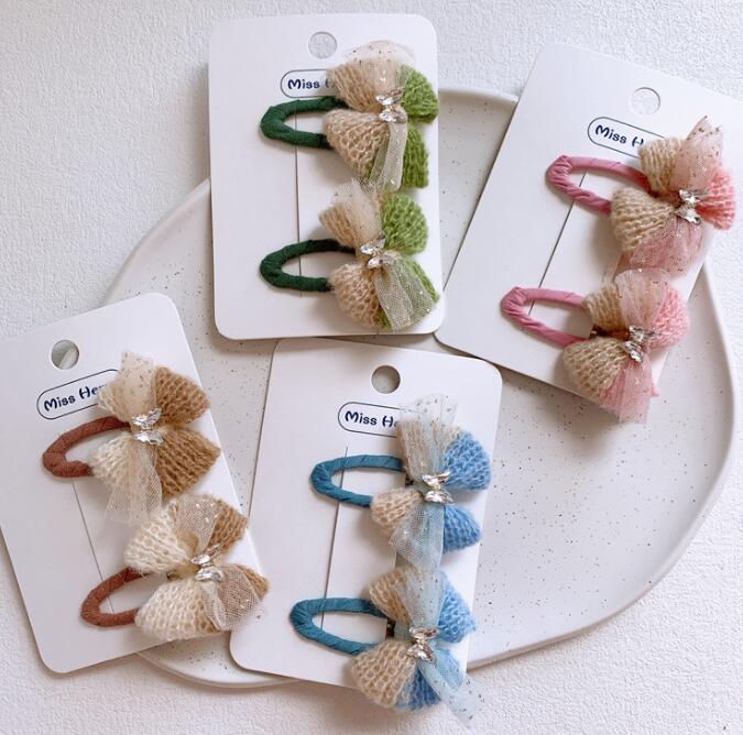 髪飾り★まとめ髪用★ヘアアクセサリー★子供用★キッズ★ヘアピン★2枚入り★多色