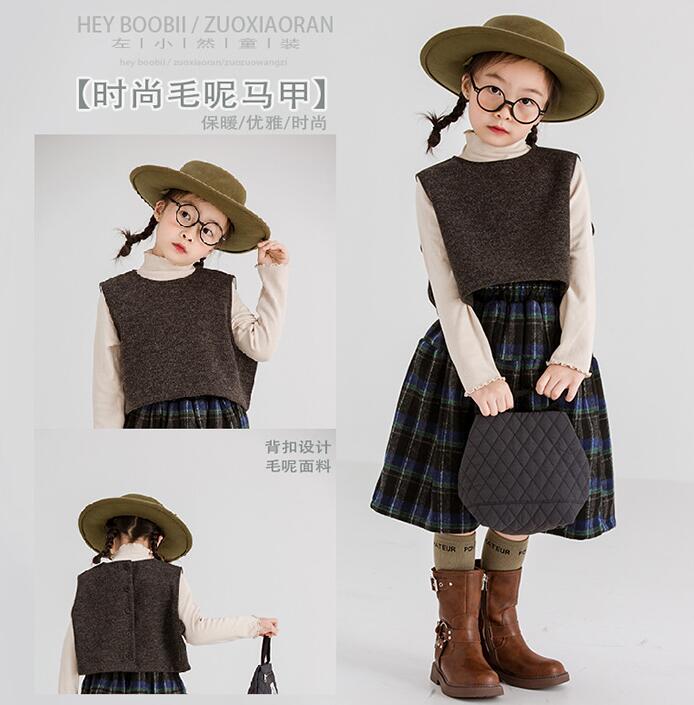 2023秋冬新品★子供服　綿入りのチョッキ　ベスト★90-150cm★