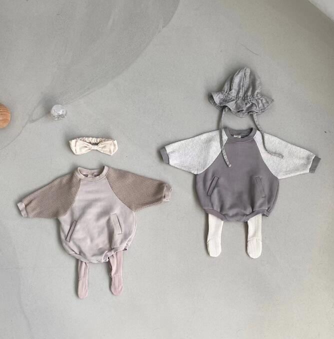 2023★春秋新作★韓国風ベビー服★ロンパース★2色66-90CM