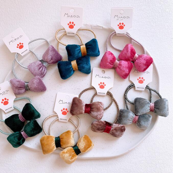 髪飾り★まとめ髪用★ヘアアクセサリー★子供用★キッズ★ヘアゴム★2枚入り★可愛い★多色