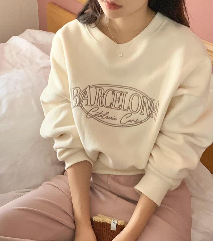 2023新型★レディース服　裏起毛付きトップス　3色★F