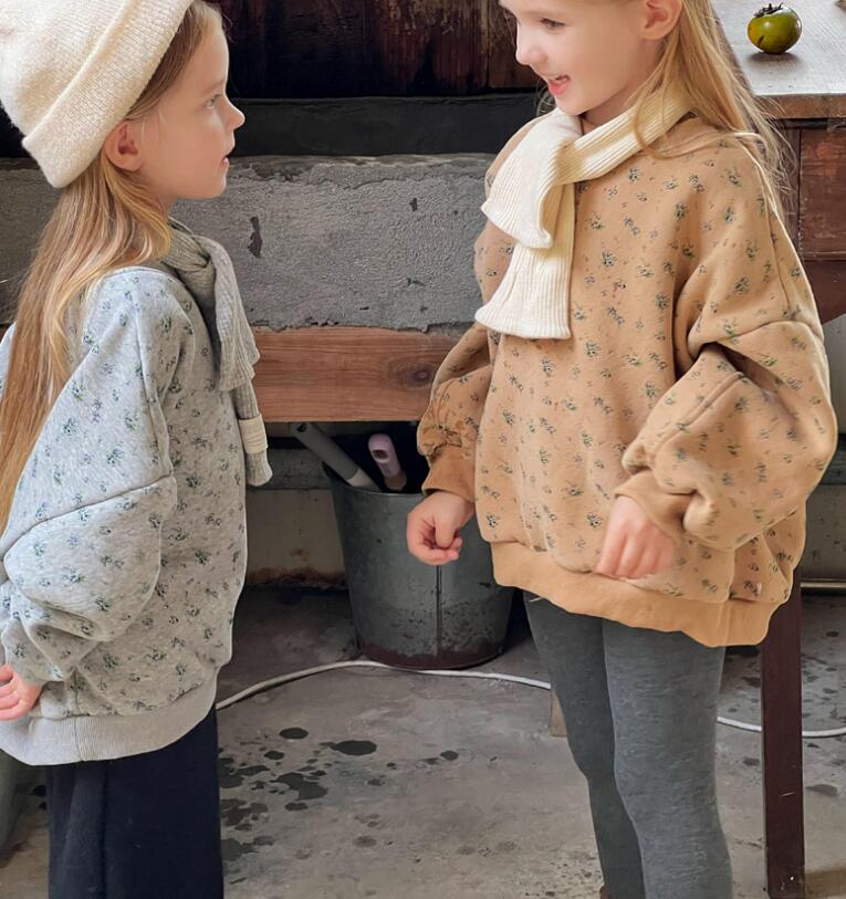 2023冬新品C★子供服　厚手トップス★90-150cm★2色