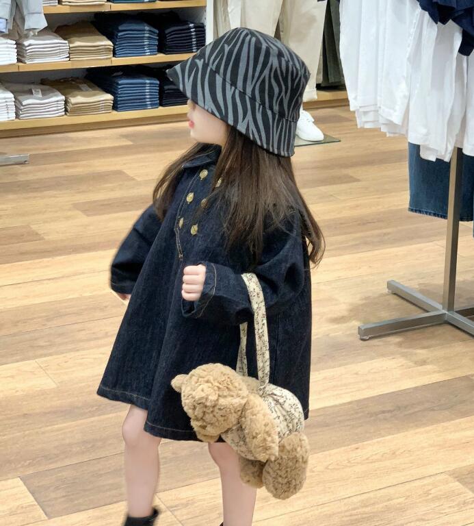 2023秋★子供服　デニムワンピース★80-140cm★