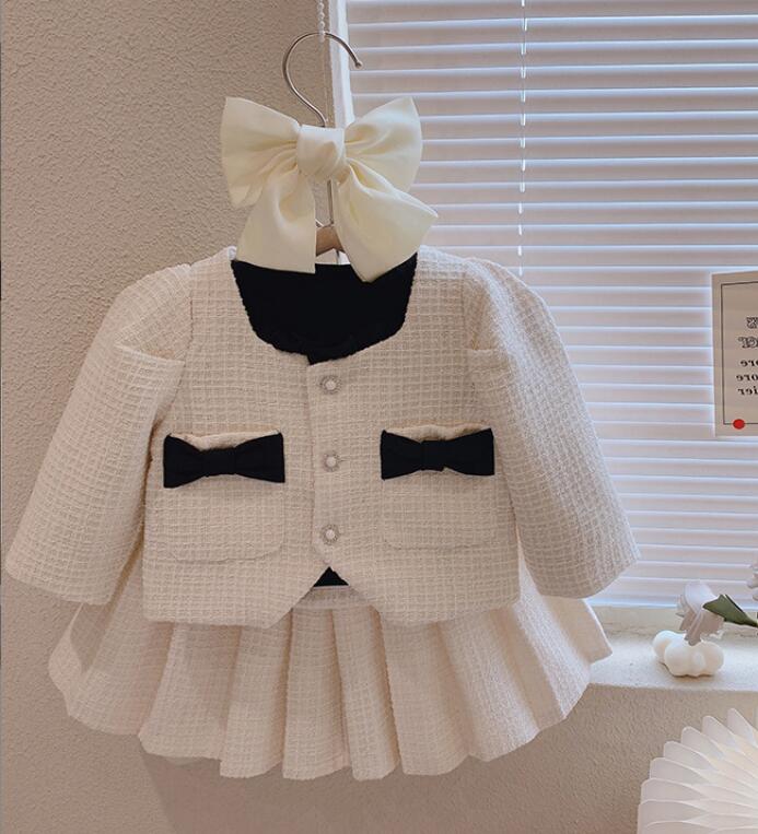 2023★春秋新作★韓国風子供服★コート+スカート★2色80-140CM