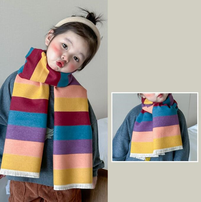 子供用★マフラー★防寒★襟巻き★スカーフ★男女兼用★暖かい★5色