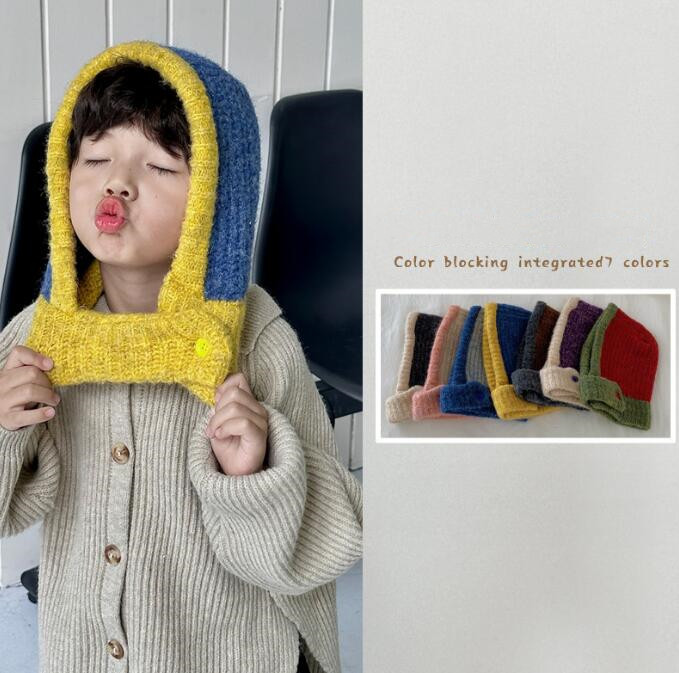 子供用★帽子/マフラー★ベビー★キッズ★ニット帽子★男女兼用★暖かい★防寒★7色