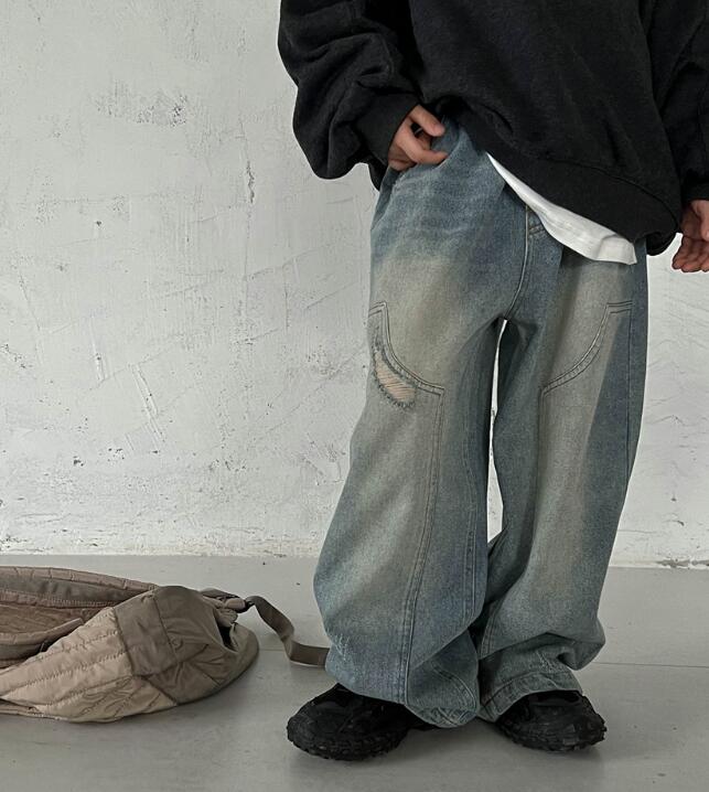 2023秋新品★子供服　デニムズボン★90-160cm★